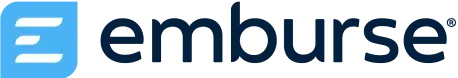Emburse logo with a stylized blue icon and modern text, representing a financial software company.
