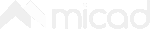 Micad logo with stylized mountain design and bold text.